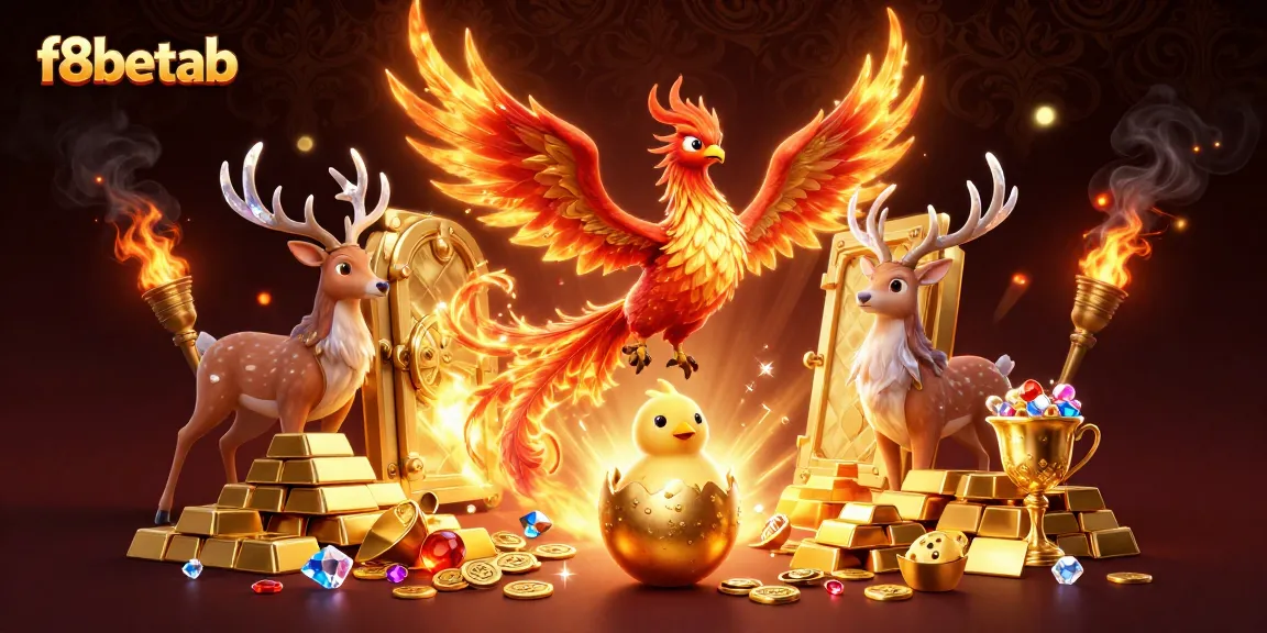 Experience exciting wins at f8betab while discovering a vibrant 3D casino world with jewels and mythical elements.