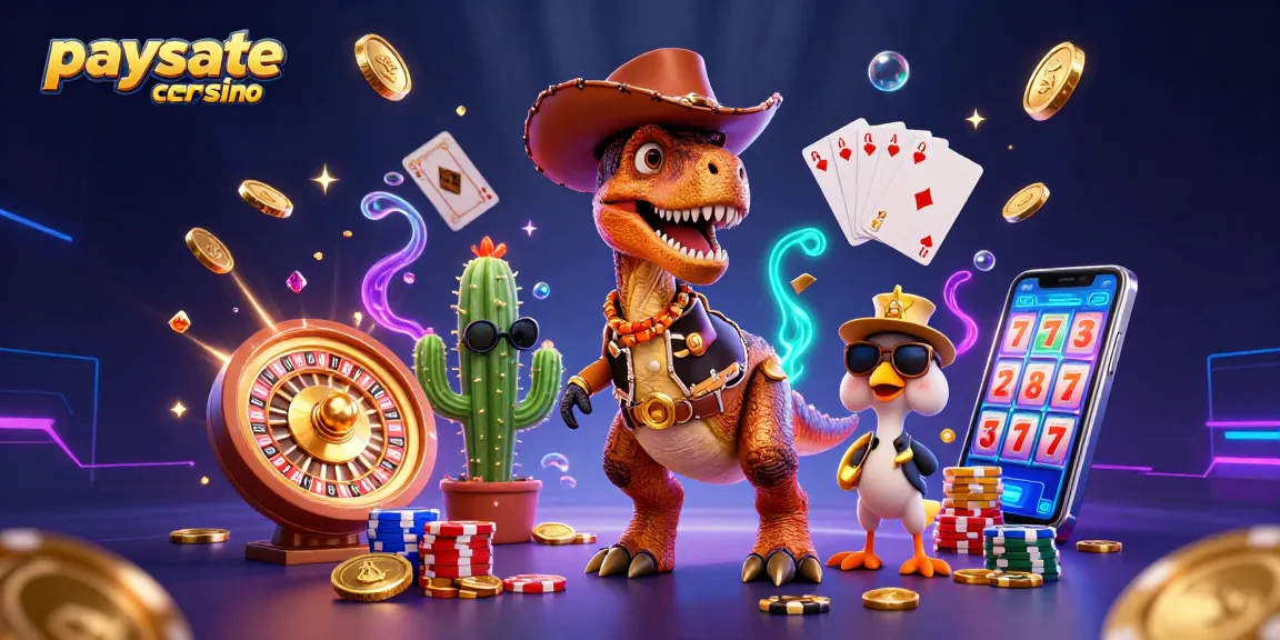 Spielen von Spielen in einem Paysafe Card Casino, während animierte Charaktere und lebendige Spielelemente genossen werden.